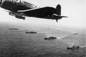 WWII German Newsreel Bombers Attack Allied Convoy on Atlantic Run