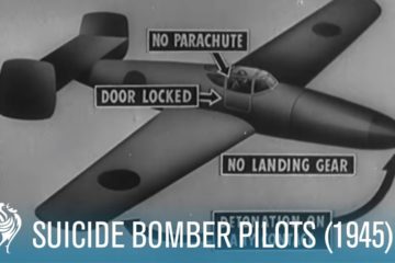 Suicide Bomber Pilots: WWII Footage (1945)