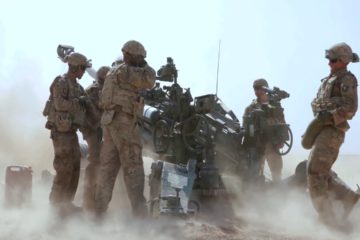 US Soldiers – Fire Heavy Artillery at ISIS Positions – Iraq