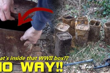 Metal Detecting WW2 –  81 mm Mortar Ammo Boxes Dump Found!