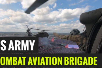 US 29th Combat Aviation Brigade Ravens Flyover